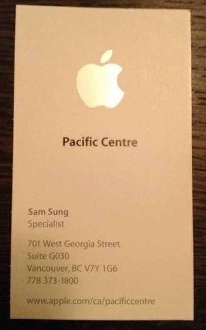 Il biglietto da visita